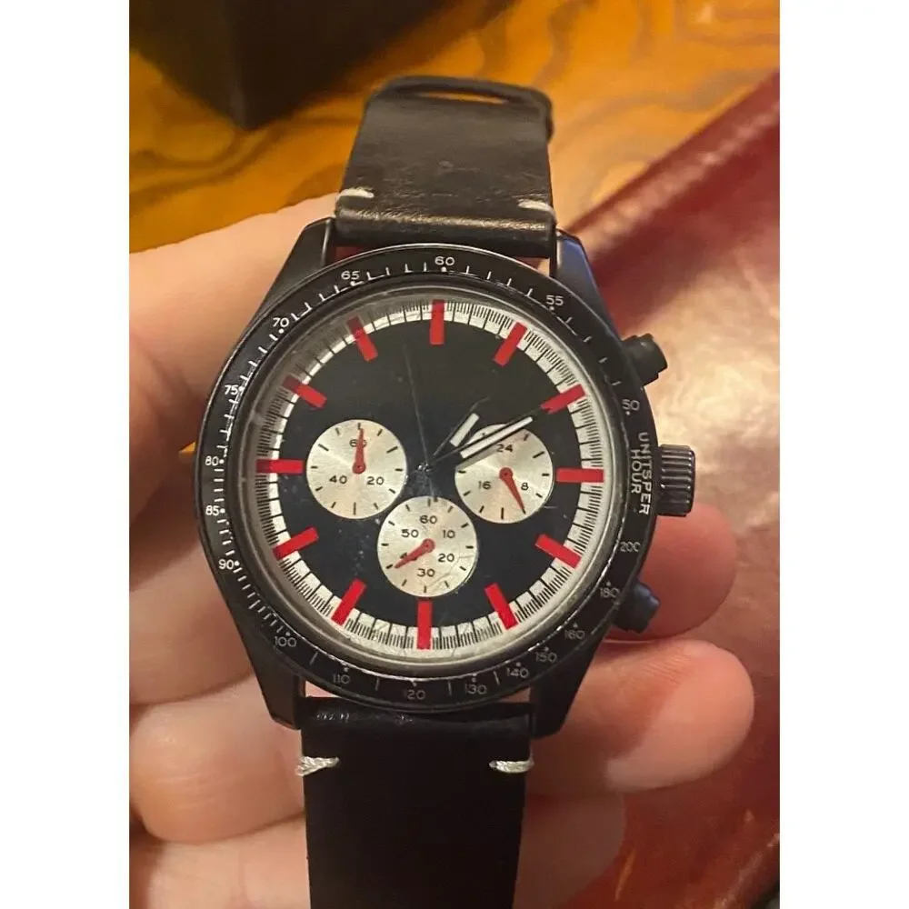 Men's 45mm INC Watch, Black Metal Case, Multifunction Look